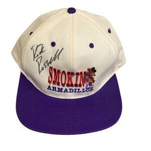 Smokin Armadillos Rick Russell Autographed Baseball Cap Country Band Lead Vocals